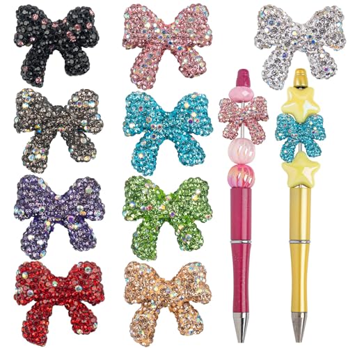 RP Remarkable Power, 9 x Strass-Schleifen-Fokal-Perlen, Glitzerperlen für Bastelarbeiten RP Remarkable Power, 9 x Strass-Schleifen-Fokal-Perlen, Glitzerperlen für Bastelarbeiten von RP Remarkable Power