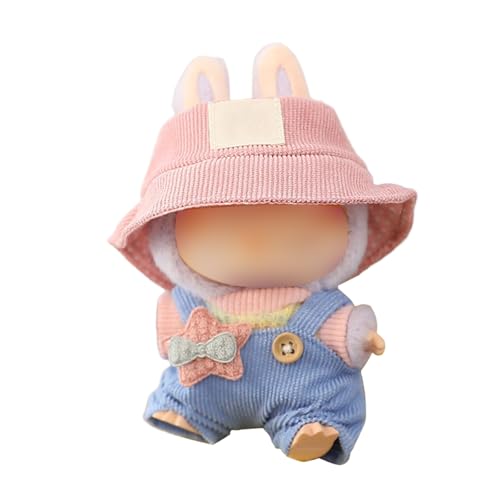 Puppenkleidung für 17cm Puppe Plüsch, 3 Stück Kleidung für Puppe, 3 PCS Set Doll Clothes for 17cm Doll, Clothes for 17cm Dolls Accessories, Puppe Kleidung für Puppenzubehör(Keine Puppe)(Blau) von RPEIXYA