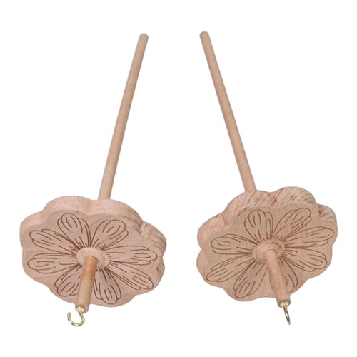 RPFROP Spindel für Garn, Holz, Spindel oben, zum Häkeln von Wolle, Garn, 2 Stück RPFROP Spindel für Garn, Holz, Spindel oben, zum Häkeln von Wolle, Garn, 2 Stück von RPFROP