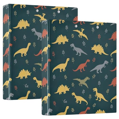 3-Ringbuch, 3,8 cm, niedlicher Dinosaurier, blauer D-Ringordner mit Klemmbrett, große 3 Ordner für Schule, Uni, Büro 3-Ringbuch, 3,8 cm, niedlicher Dinosaurier, blauer D-Ringordner mit Klemmbrett, große 3 Ordner für Schule, Uni, Büro von RPLIFE