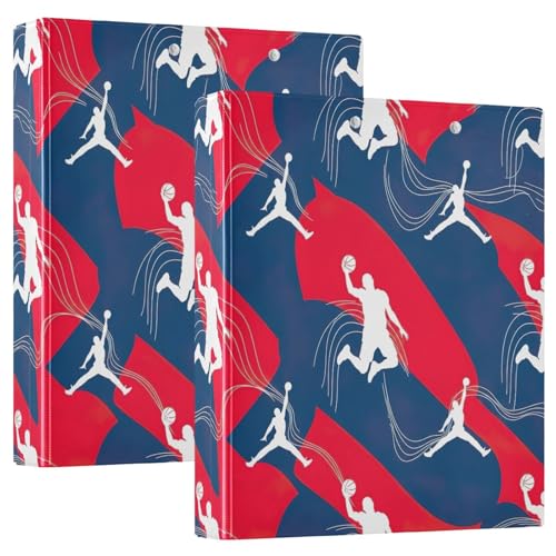 3 Ringbuch, Basketballspieler, springender D-Ringordner mit Klemmbrett, 3 große Ordner für Schule, Uni, Büro, 3,8 cm 3 Ringbuch, Basketballspieler, springender D-Ringordner mit Klemmbrett, 3 große Ordner für Schule, Uni, Büro, 3,8 cm von RPLIFE