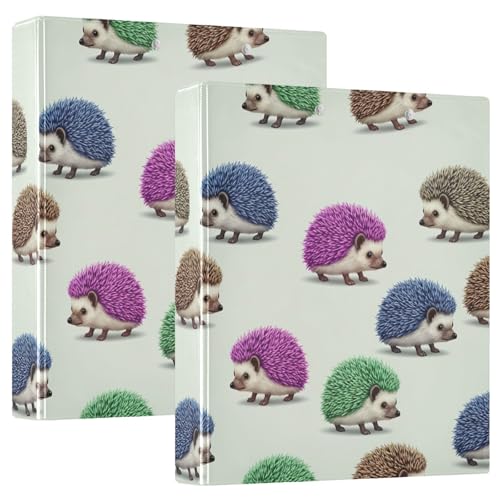 3-Ringbuch, Igel, D-Ringbuch mit Klemmbrett, große 3-Ringbücher für Schule, Uni, Büro, 2 Stück 3-Ringbuch, Igel, D-Ringbuch mit Klemmbrett, große 3-Ringbücher für Schule, Uni, Büro, 2 Stück von RPLIFE