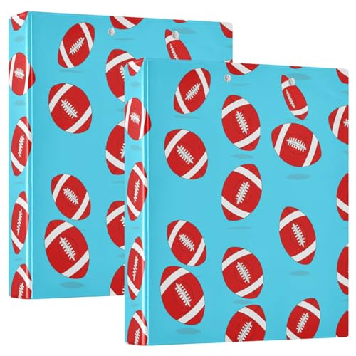 3-Ringbuch, rote Fußbälle, Himmelblau, D-Ringbuch mit Klemmbrett, große 3 Ordner für Schule, Uni, Büro 3-Ringbuch, rote Fußbälle, Himmelblau, D-Ringbuch mit Klemmbrett, große 3 Ordner für Schule, Uni, Büro von RPLIFE