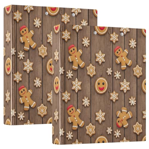 3-Ringbuch 3,8 cm, Lebkuchenkekse, D-Ringbuch mit Klemmbrett, große 3 Ordner für Schule, Uni, Büro 3-Ringbuch 3,8 cm, Lebkuchenkekse, D-Ringbuch mit Klemmbrett, große 3 Ordner für Schule, Uni, Büro von RPLIFE