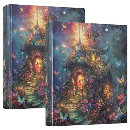 3 Ringbücher 1,5 Zoll, D-Ringbuch mit Taschen, flexibler Ordner, Schulbedarf von RPLIFE