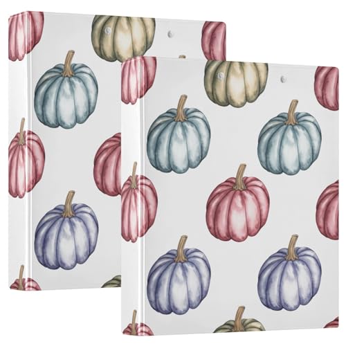 Aquarell-Kürbisse, 3,8 cm, 3-Ringbuch, flexibler D-Ringordner mit Taschen, 3-Ringbücher für Schule, Uni, Büro Aquarell-Kürbisse, 3,8 cm, 3-Ringbuch, flexibler D-Ringordner mit Taschen, 3-Ringbücher für Schule, Uni, Büro von RPLIFE