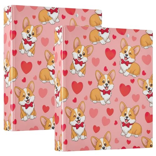 Bedrucktes 3-Ringbuch, 3,8 cm, D-Ringbuch mit Taschen, dekorative Ordner für Schule, Uni oder Büro, niedliche Hunde, rote Fliegen Bedrucktes 3-Ringbuch, 3,8 cm, D-Ringbuch mit Taschen, dekorative Ordner für Schule, Uni oder Büro, niedliche Hunde, rote Fliegen von RPLIFE