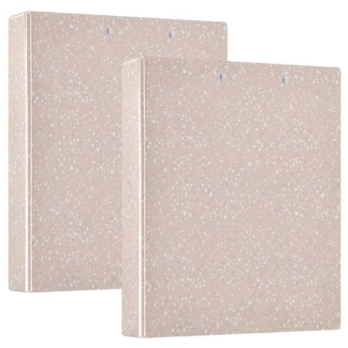 Beigepunkte, 3 Ringbuch, 3,8 cm, flexibler D-Ringordner mit Taschen, 3-Ringbücher für Schule, Uni, Büro Beigepunkte, 3 Ringbuch, 3,8 cm, flexibler D-Ringordner mit Taschen, 3-Ringbücher für Schule, Uni, Büro von RPLIFE