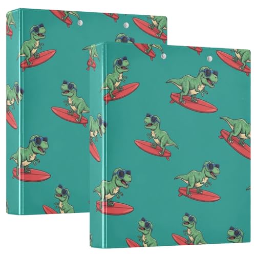 Cool Rex Blau Rot Surfboard 3-Ringbuch Flexibler D-Ringbuch mit Taschen 3 Ringbücher für Schule, Uni, Büro Cool Rex Blau Rot Surfboard 3-Ringbuch Flexibler D-Ringbuch mit Taschen 3 Ringbücher für Schule, Uni, Büro von RPLIFE