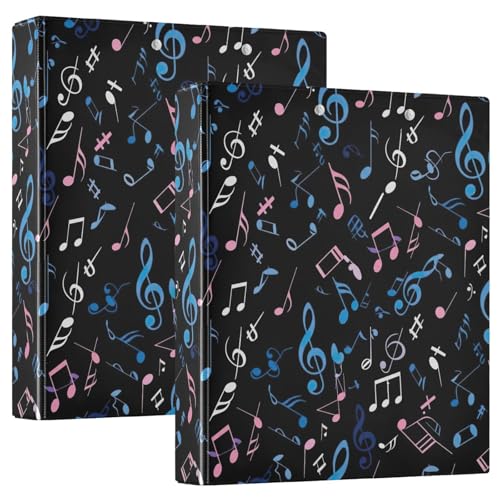 D-Ringbuch mit 3 Ringen, bunt, Musiknoten, D-Ringbuch mit Klemmbrett, große 3 Ordner für Schule, Uni, Büro D-Ringbuch mit 3 Ringen, bunt, Musiknoten, D-Ringbuch mit Klemmbrett, große 3 Ordner für Schule, Uni, Büro von RPLIFE