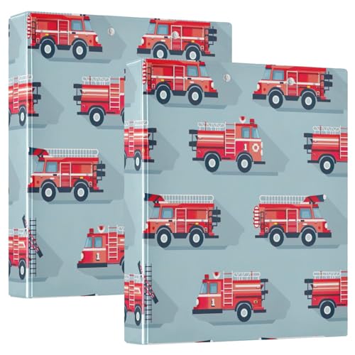 Drei-Ringbuch, 3,8 cm, Feuerwehrautos, Blau, D-Ringbuch mit Klemmbrett, große 3 Ordner für Schule, Uni, Büro Drei-Ringbuch, 3,8 cm, Feuerwehrautos, Blau, D-Ringbuch mit Klemmbrett, große 3 Ordner für Schule, Uni, Büro von RPLIFE