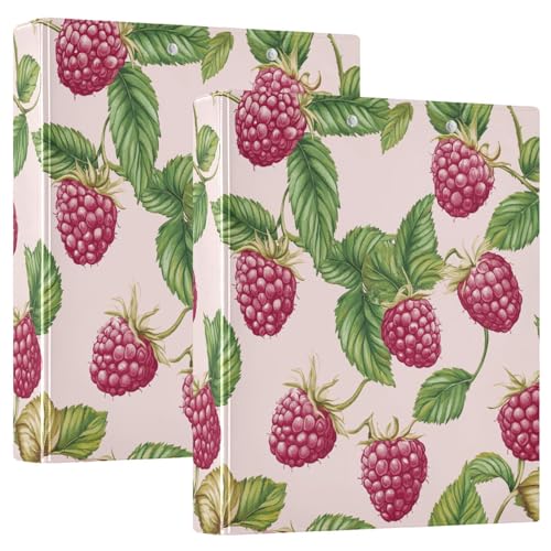 Drei-Ringbuch, 3,8 cm, Himbeerblätter, Rosa, D-Ringbuch mit Klemmbrett, große 3 Ordner für Schule, Uni, Büro Drei-Ringbuch, 3,8 cm, Himbeerblätter, Rosa, D-Ringbuch mit Klemmbrett, große 3 Ordner für Schule, Uni, Büro von RPLIFE