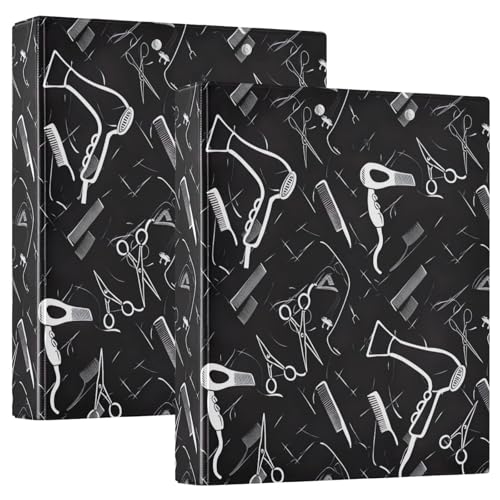 Drei-Ringbuch, 3,8 cm, schicke Haarwerkzeuge, D-Ringbücher mit Klemmbrett, große 3 Ordner für Schule, Uni, Büro Drei-Ringbuch, 3,8 cm, schicke Haarwerkzeuge, D-Ringbücher mit Klemmbrett, große 3 Ordner für Schule, Uni, Büro von RPLIFE