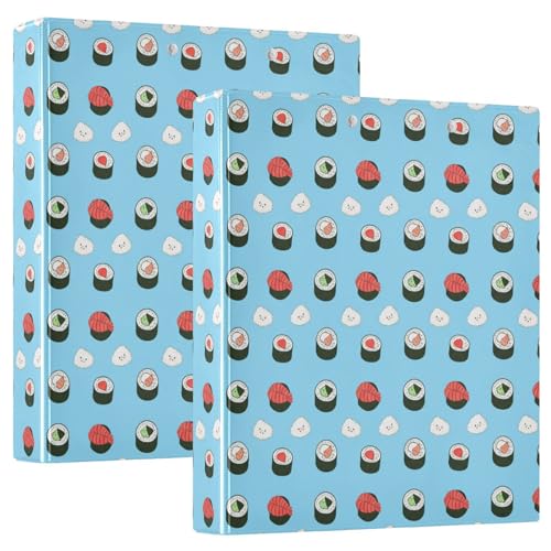 Drei-Ringbuch, Sushi-Blau, D-Ringbuch mit Klemmbrett, große 3 Ordner für Schule, Uni, Büro Drei-Ringbuch, Sushi-Blau, D-Ringbuch mit Klemmbrett, große 3 Ordner für Schule, Uni, Büro von RPLIFE
