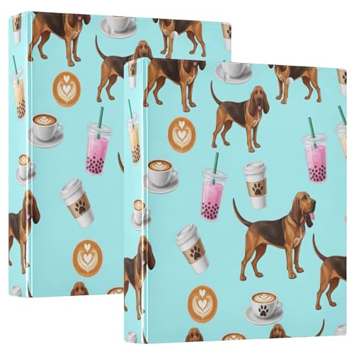 Drei-Ringbuch, braune Hunde, D-Ringbuch mit Klemmbrett, groß, 3 Ordner für Schule, Uni, Büro Drei-Ringbuch, braune Hunde, D-Ringbuch mit Klemmbrett, groß, 3 Ordner für Schule, Uni, Büro von RPLIFE