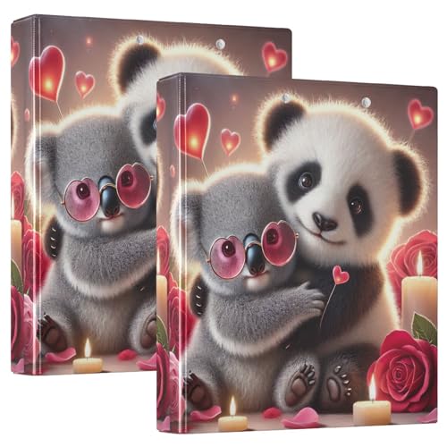 Drei-Ringbuch, niedlicher Panda, Koala, Liebe, Vibes, D-Ringbuch mit Klemmbrett, große 3 Ordner für Schule, Uni, Büro Drei-Ringbuch, niedlicher Panda, Koala, Liebe, Vibes, D-Ringbuch mit Klemmbrett, große 3 Ordner für Schule, Uni, Büro von RPLIFE