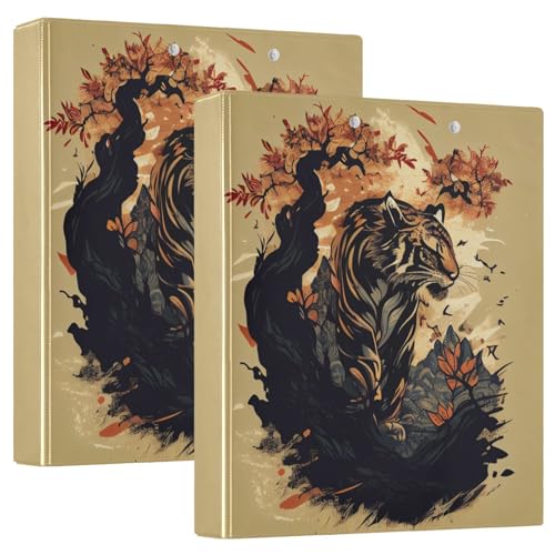 Drei-Ringbuch im orientalischen Stil, 3,8 cm, flexible D-Ringbücher mit Taschen, 3-Ringbücher für Schule, Uni, Büro, 2 Stück Drei-Ringbuch im orientalischen Stil, 3,8 cm, flexible D-Ringbücher mit Taschen, 3-Ringbücher für Schule, Uni, Büro, 2 Stück von RPLIFE