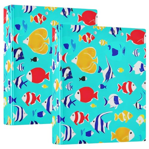 Drei-Ringbuch mit 3 Ringen, 3,8 cm, mit Klemmbrett, 3 große Ordner für Schule, Uni, Büro, 3,8 cm, 2 Stück von RPLIFE