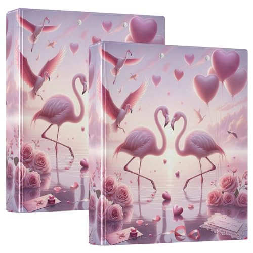 Flamingos 3,8 cm 3-Ringbuch, flexibler D-Ringordner mit Taschen, 3-Ringbücher für Schule, Uni, Büro Flamingos 3,8 cm 3-Ringbuch, flexibler D-Ringordner mit Taschen, 3-Ringbücher für Schule, Uni, Büro von RPLIFE