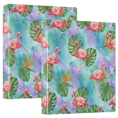 Flamingos 3-Ringbuch 1,5 Zoll, flexibler D-Ringordner mit Taschen, 3-Ringbücher für Schule, Uni, Büro Flamingos 3-Ringbuch 1,5 Zoll, flexibler D-Ringordner mit Taschen, 3-Ringbücher für Schule, Uni, Büro von RPLIFE