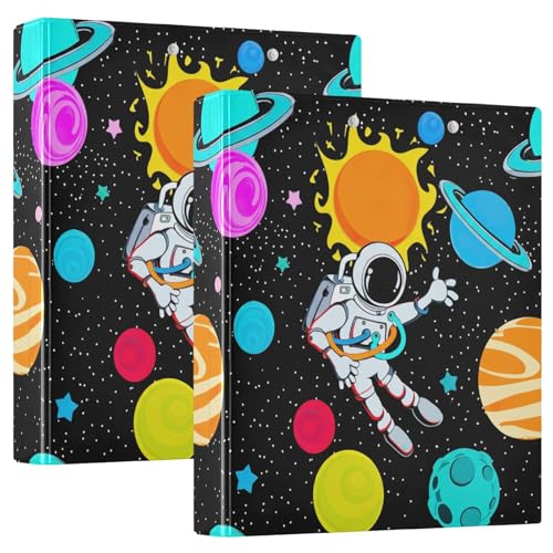 Groovy Space Explorer D-Ringbuch mit Klemmbrett, 3-Ringbücher für Schule, Uni, Büro, 3 Stück Groovy Space Explorer D-Ringbuch mit Klemmbrett, 3-Ringbücher für Schule, Uni, Büro, 3 Stück von RPLIFE