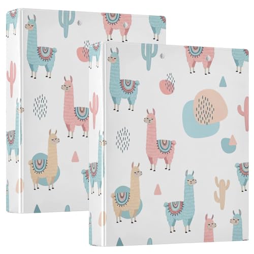Llamas Pastellblau 3-Ringbuch 1,5 Zoll, flexibler D-Ringordner mit Taschen, 3-Ringbücher für Schule, Uni, Büro Llamas Pastellblau 3-Ringbuch 1,5 Zoll, flexibler D-Ringordner mit Taschen, 3-Ringbücher für Schule, Uni, Büro von RPLIFE