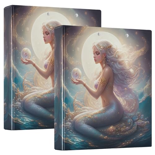 Mystical Mermaid 3.8 cm 3-Ringbuch, Flexibler D-Ringbuch mit Taschen, 3-Ringbücher für Schule, Uni, Büro Mystical Mermaid 3.8 cm 3-Ringbuch, Flexibler D-Ringbuch mit Taschen, 3-Ringbücher für Schule, Uni, Büro von RPLIFE