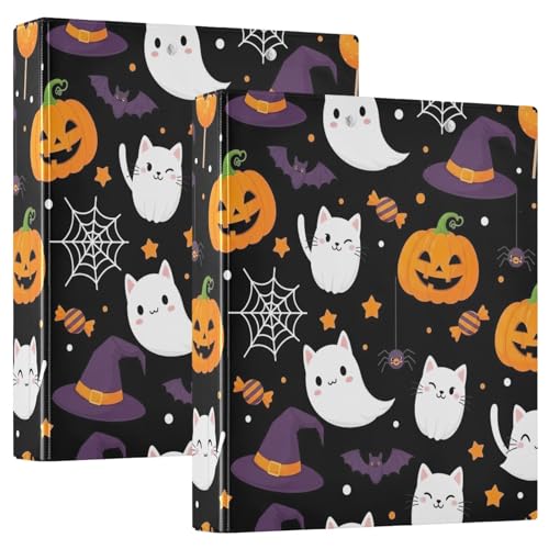 Niedliche Halloween-Kürbisse, 3-Ringbuch, 3,8 cm, flexibler D-Ringordner mit Taschen, 3-Ringbücher für Schule, Uni, Büro Niedliche Halloween-Kürbisse, 3-Ringbuch, 3,8 cm, flexibler D-Ringordner mit Taschen, 3-Ringbücher für Schule, Uni, Büro von RPLIFE