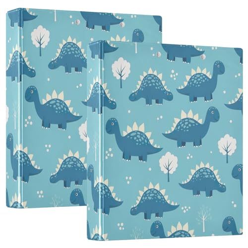 Niedlicher blauer Cartoon-Dinosaurier-3-Ringbuch, 3,8 cm, flexibler D-Ringordner mit Taschen, 3-Ringbücher für Schule, Uni, Büro Niedlicher blauer Cartoon-Dinosaurier-3-Ringbuch, 3,8 cm, flexibler D-Ringordner mit Taschen, 3-Ringbücher für Schule, Uni, Büro von RPLIFE