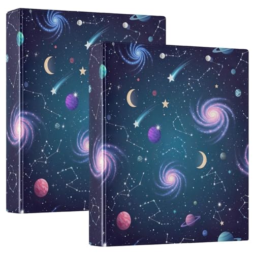Night Sky Constellations 3-Ringbuch, flexibler D-Ringordner mit Taschen, 3-Ringbücher für Schule, Uni, Büro Night Sky Constellations 3-Ringbuch, flexibler D-Ringordner mit Taschen, 3-Ringbücher für Schule, Uni, Büro von RPLIFE