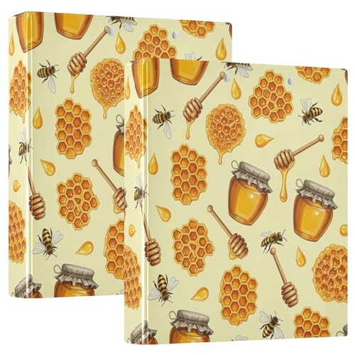 Orange Bees Drei-Ringbuch 1,5 Zoll, flexibler D-Ringordner mit Taschen, 3-Ringbücher für Schule, Uni, Büro Orange Bees Drei-Ringbuch 1,5 Zoll, flexibler D-Ringordner mit Taschen, 3-Ringbücher für Schule, Uni, Büro von RPLIFE