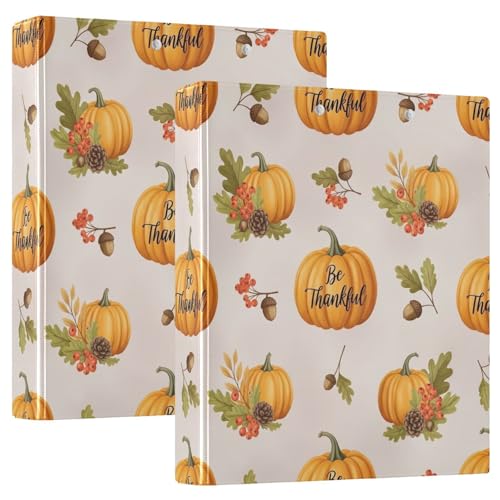 Ringbuch mit 3 Ringen, 3,8 cm, Herbstkürbisse, D-Ringbuch mit Klemmbrett, groß, 3 Ordner für Schule, Uni, Büro Ringbuch mit 3 Ringen, 3,8 cm, Herbstkürbisse, D-Ringbuch mit Klemmbrett, groß, 3 Ordner für Schule, Uni, Büro von RPLIFE