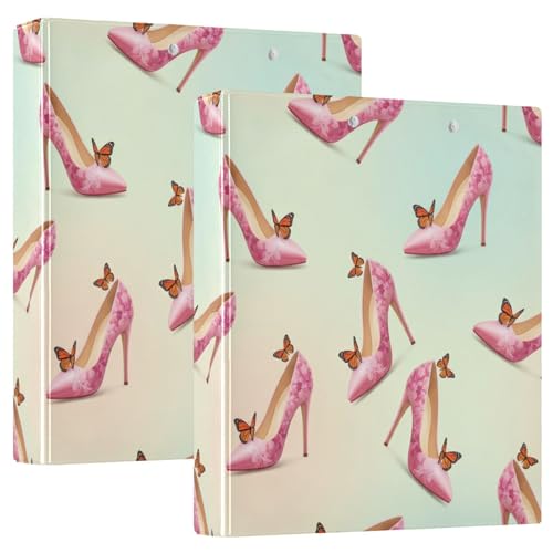 Ringbuch mit 3 Ringen, 3,8 cm, elegantes rosa Schmetterlinge, D-Ringbuch mit Klemmbrett, große 3 Ordner für Schule, Uni, Büro Ringbuch mit 3 Ringen, 3,8 cm, elegantes rosa Schmetterlinge, D-Ringbuch mit Klemmbrett, große 3 Ordner für Schule, Uni, Büro von RPLIFE