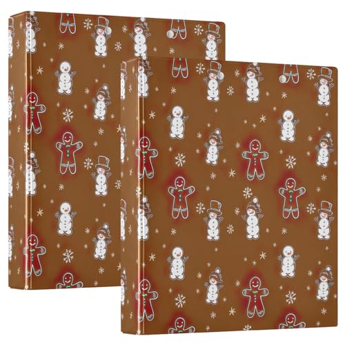 Ringbuch mit 3 Ringen, niedlicher Schneemann, Lebkuchen, Braun, D-Ringbuch mit Klemmbrett, große 3 Ordner für Schule, Uni, Büro Ringbuch mit 3 Ringen, niedlicher Schneemann, Lebkuchen, Braun, D-Ringbuch mit Klemmbrett, große 3 Ordner für Schule, Uni, Büro von RPLIFE
