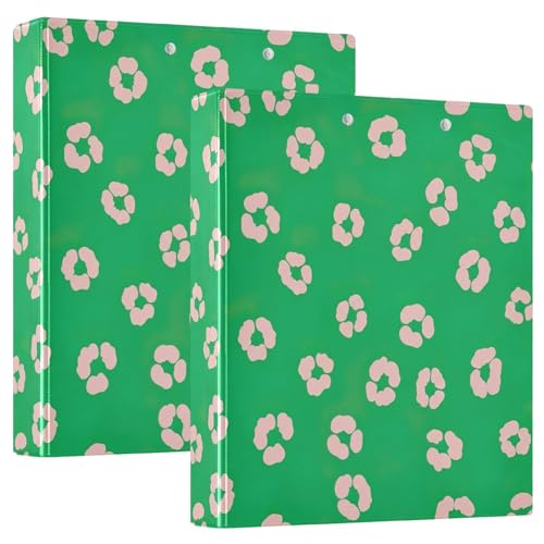Ringbuch mit 3 Ringen, rosa Leopardenmuster, leuchtend grün, D-Ringbuch mit Taschen, große 3-Ringbücher für Schule, Uni, Büro, 2 Stück Ringbuch mit 3 Ringen, rosa Leopardenmuster, leuchtend grün, D-Ringbuch mit Taschen, große 3-Ringbücher für Schule, Uni, Büro, 2 Stück von RPLIFE