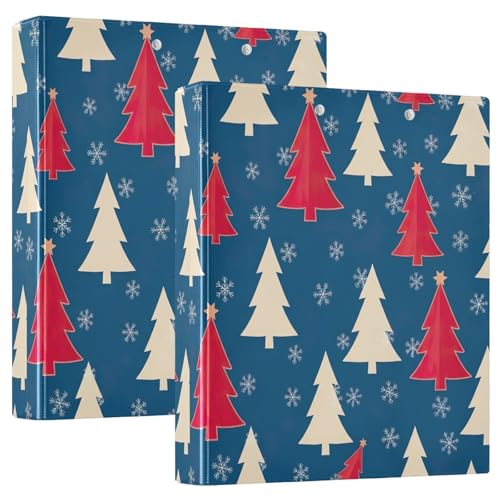 Ringbuch mit drei Ringen, 3,8 cm, Weihnachtsbäume, Blau, D-Ringbuch mit Klemmbrett, 3 große Ordner für Schule, Uni, Büro Ringbuch mit drei Ringen, 3,8 cm, Weihnachtsbäume, Blau, D-Ringbuch mit Klemmbrett, 3 große Ordner für Schule, Uni, Büro von RPLIFE