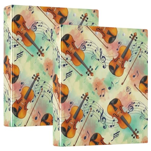 Violinen 3-Ringbuch, Flexibler D-Ringbuch mit Taschen, 3-Ringbücher für Schule, Uni, Büro Violinen 3-Ringbuch, Flexibler D-Ringbuch mit Taschen, 3-Ringbücher für Schule, Uni, Büro von RPLIFE