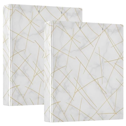 Weißer Marmor, 3,8 cm, 3-Ringbuch, flexibler D-Ringordner mit Taschen, 3-Ringbücher für Schule, Uni, Büro Weißer Marmor, 3,8 cm, 3-Ringbuch, flexibler D-Ringordner mit Taschen, 3-Ringbücher für Schule, Uni, Büro von RPLIFE