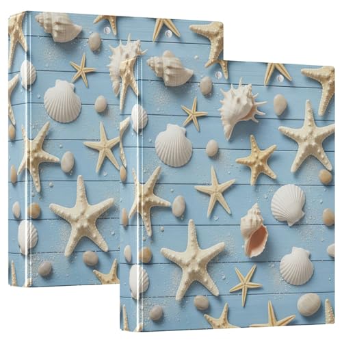 White Seashells Drei-Ringbuch, flexible D-Ringbücher mit Taschen, 3-Ringbücher für Schule, Uni, Büro White Seashells Drei-Ringbuch, flexible D-Ringbücher mit Taschen, 3-Ringbücher für Schule, Uni, Büro von RPLIFE