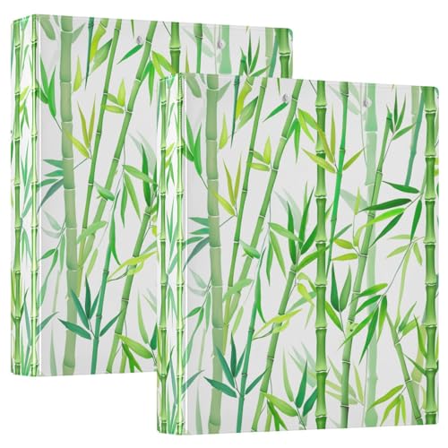 Zen Green Grove 3-Ringbuch, D-Ringbuch mit Klemmbrett, große 3 Ordner für Schule, Uni, Büro (2 Stück) von RPLIFE