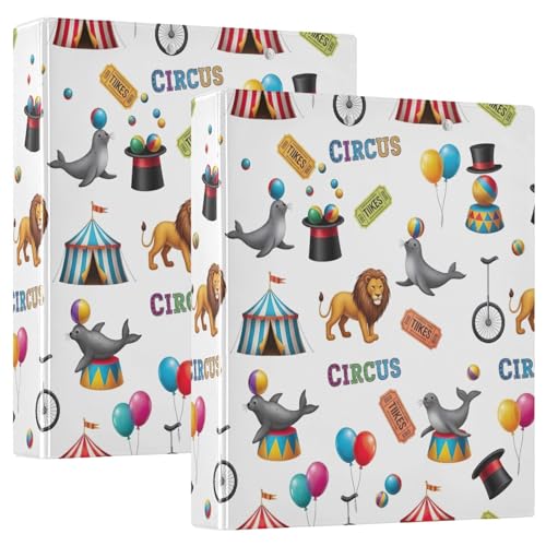 Zirkuszelte Drei-Ringbuch 3,8 cm, flexible D-Ringbücher mit Taschen, 3-Ringbücher für Schule, Uni, Büro Zirkuszelte Drei-Ringbuch 3,8 cm, flexible D-Ringbücher mit Taschen, 3-Ringbücher für Schule, Uni, Büro von RPLIFE