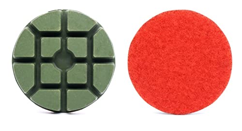 Diamant-Polierpads 3 "Diamant-Bodenpolierpads 3 Stück Renovieren Schleifscheibe for Beton Terrazzo Marmor Granit Stein(200) von RPXHZLKTM