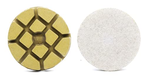 Diamant-Polierpads 3 "Diamant-Bodenpolierpads 3 Stück Renovieren Schleifscheibe for Beton Terrazzo Marmor Granit Stein(800) von RPXHZLKTM