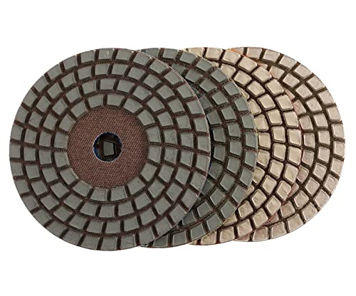 Diamant-Polierpads 4 Teile/satz 4 Zoll Diamant Trockenpolierscheibe 4 Schritte Scharfe Wandpolierscheiben for Granit Marmor Stein Schleifscheibe Diamant-Polierpads 4 Teile/satz 4 Zoll Diamant Trockenpolierscheibe 4 Schritte Scharfe Wandpolierscheiben for Granit Marmor Stein Schleifscheibe von RPXHZLKTM