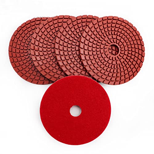 Diamant-Polierpads 4 Zoll 5 Stück #400 Professionelle flexible Diamantpolierpads Schleifscheibe for Granit, Marmor, Keramik Diamant-Polierpads 4 Zoll 5 Stück #400 Professionelle flexible Diamantpolierpads Schleifscheibe for Granit, Marmor, Keramik von RPXHZLKTM