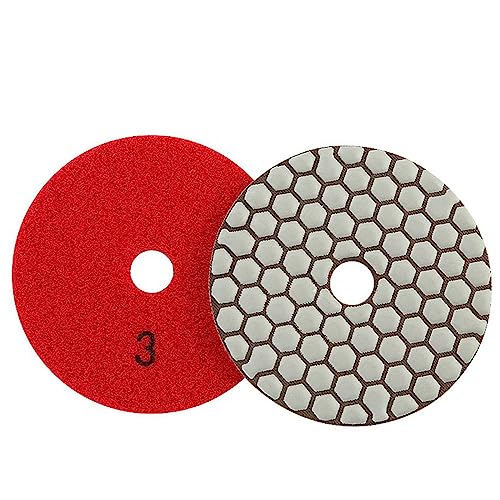 Diamant-Polierpads 4-Zoll-Diamant-Trockenpolierpad, scharfe, flexible Schleifscheibe for Granit-Marmor, Werkzeugzubehör(3=500) von RPXHZLKTM