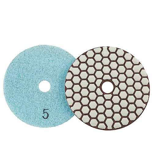 Diamant-Polierpads 4-Zoll-Diamant-Trockenpolierpad, scharfe, flexible Schleifscheibe for Granit-Marmor, Werkzeugzubehör(5=2000) von RPXHZLKTM