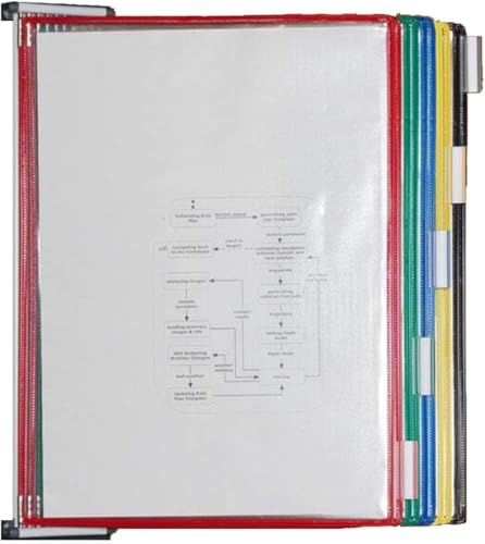 Find Reference Display Dokumentenhalter 10 Taschen, tragbar, Farbe for die Aufbewahrung von Dokumenten im Büro/Lager/Restaurant, A4 Find Reference Display Dokumentenhalter 10 Taschen, tragbar, Farbe for die Aufbewahrung von Dokumenten im Büro/Lager/Restaurant, A4 von RPXHZLKTM