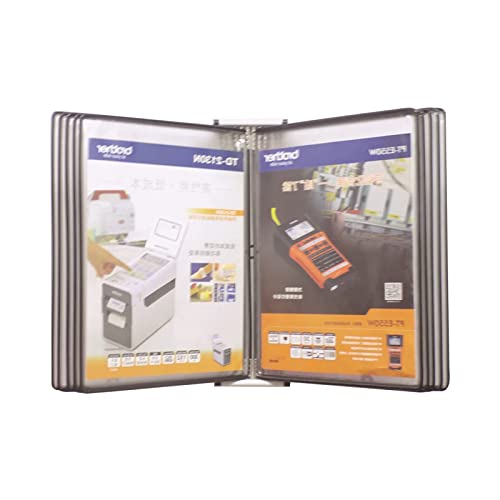Find Reference Display Dokumentenhalter 10-Taschen-Referenzsystem zur Wandmontage, kann 20 Seiten mit Referenzblättern anzeigen. Wand-Referenz-Organizer(Black) von RPXHZLKTM