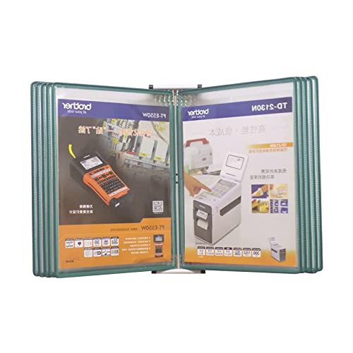Find Reference Display Dokumentenhalter 10-Taschen-Referenzsystem zur Wandmontage, kann 20 Seiten mit Referenzblättern anzeigen. Wand-Referenz-Organizer(Green) von RPXHZLKTM